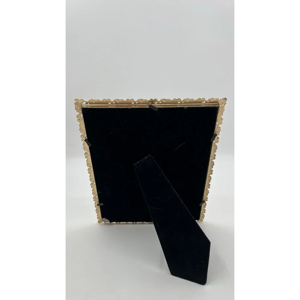 Fetco Home Decor Wedding Picture Frame 8 X 10 Gold Tone Bejeweled Bedazzled New